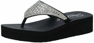 Skechers Women’s Vinyasa Tiger Squad Wedge Sandals Size 7