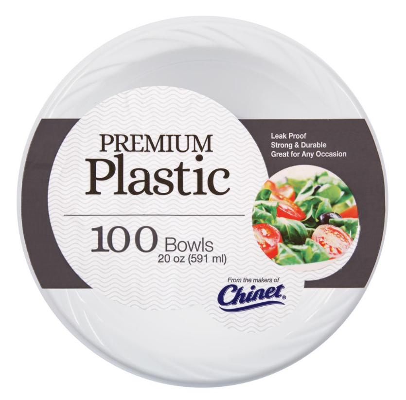 Chinet 20-Oz. Plastic Bowls, 100 ct. - White - Shopping Bookmarks