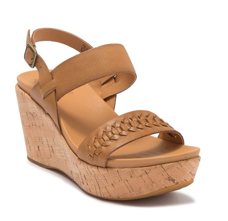 Kork-Ease Austin Braid Wedge Sandals - Light Brown - Shopping Bookmarks