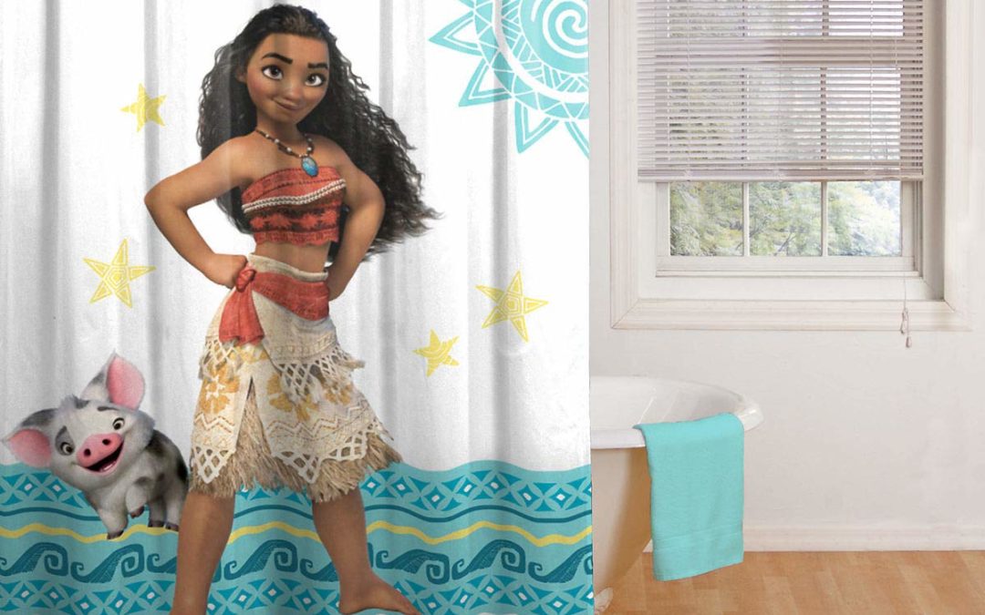 Disney Moana Shower Curtain Blue