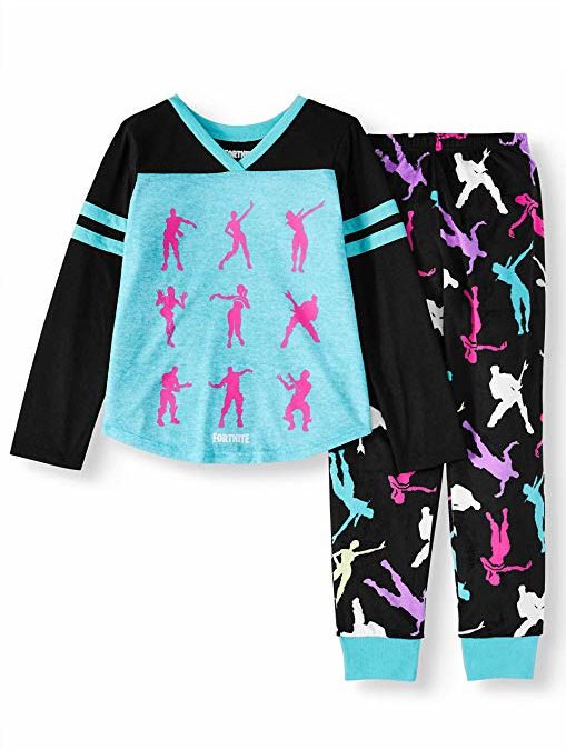 Epic Games Fortnite Pajamas 2-Piece Long Sleeve Dance Emote PJ Set
