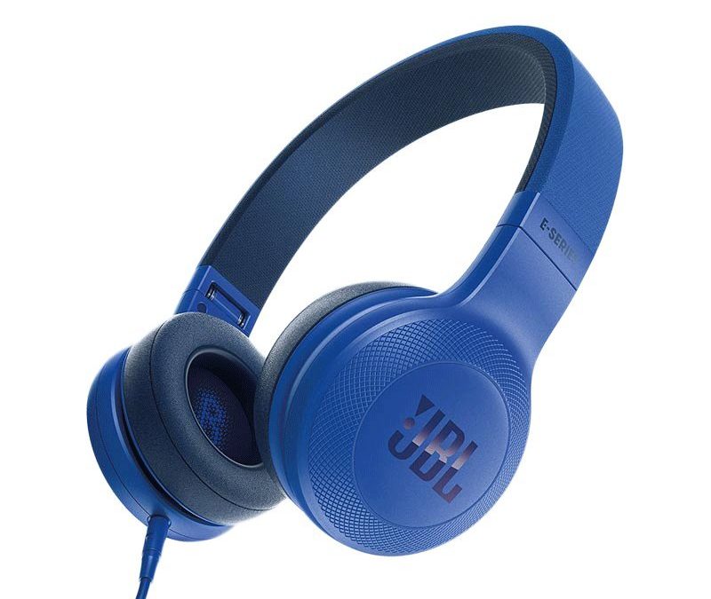 JBL E35 On Ear Signature Headphones with Mic (Blue)