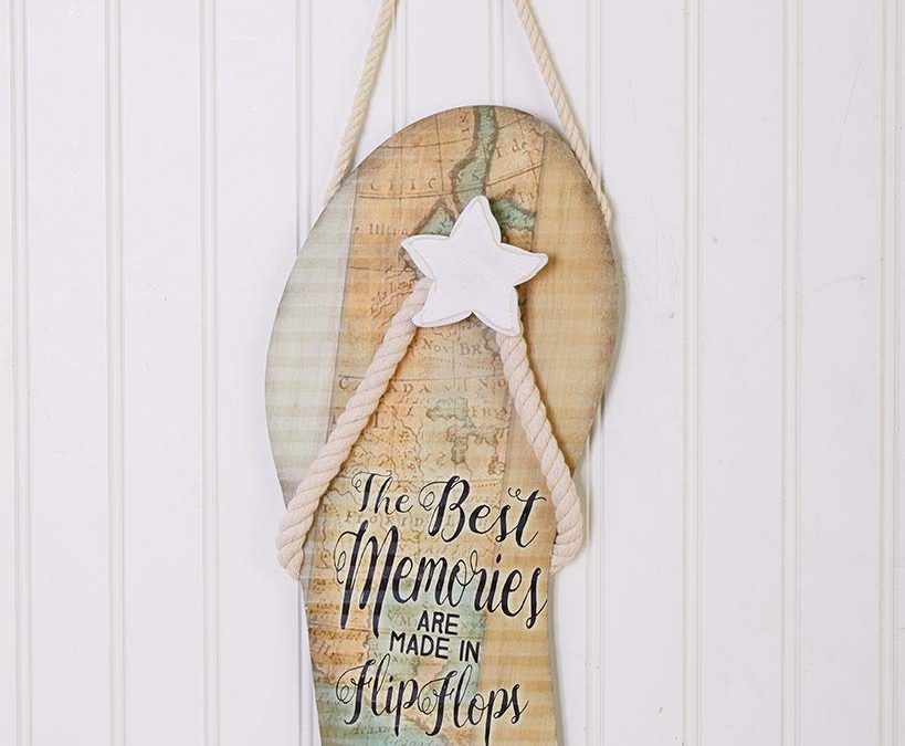 Young's Corrugated Metal Flip-Flop Sign - Best Memories