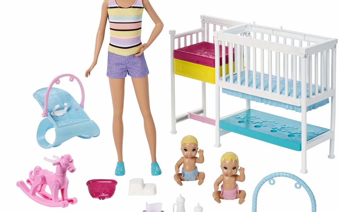 Barbie Skipper Babysitters Inc Nap ‘n' Nurture Nursery Dolls and Playset