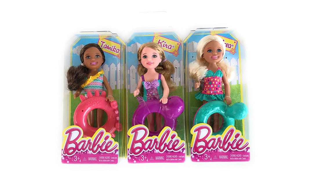 Lot of 3 Barbie: Chelsea & Tamika & Kira with Swim Ring