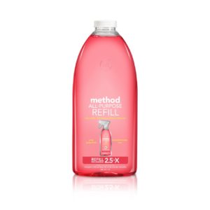 Method Naturally Derived All Purpose Surface Cleaner Refill, Pink Grapefruit, 68 Ounce