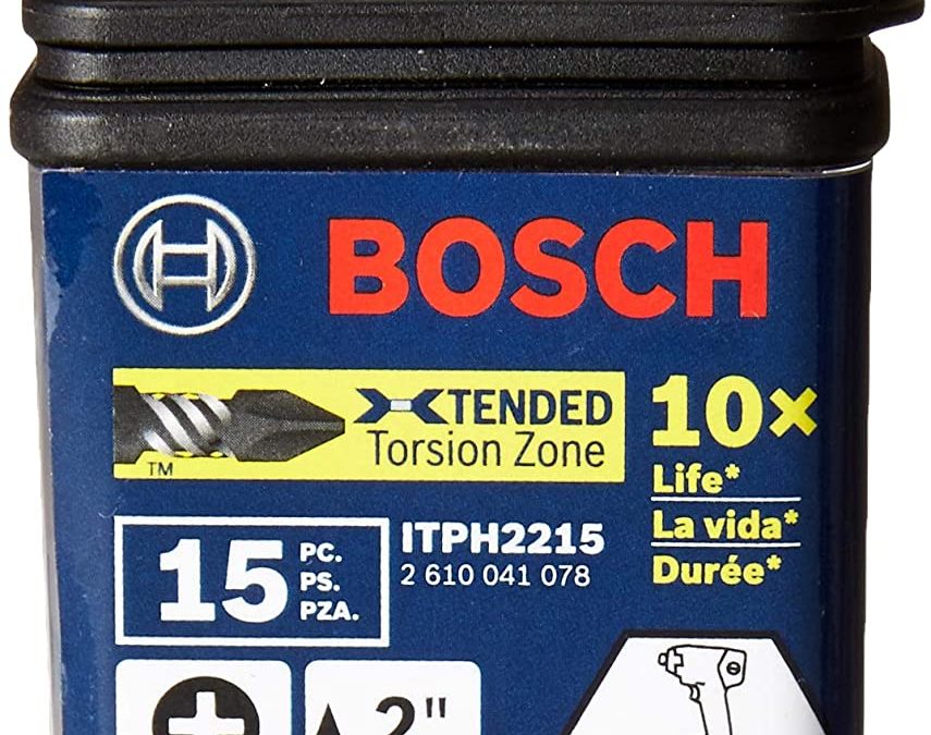 BOSCH ITPH2215 15 Pc. Impact Tough 2 In. Phillips #2 Power Bits