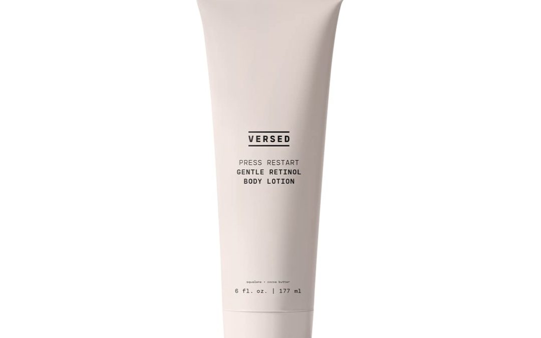 Versed Press Restart Retinol Body Lotion - Skin Firming Cream with Cocoa Butter, Squalane & Vitamin E