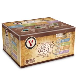 Victor Allen’s Coffee Around The World Variety Pack, 80 Count, Single Serve Coffee Pods for Keurig K-Cup Brewers