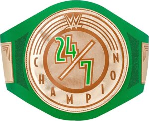 WWE Authentic Wear 24/7 Championship Toy Title Belt Gold