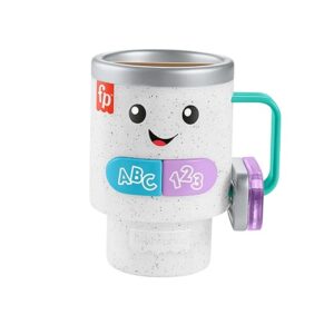 Fisher-Price Laugh & Learn Wake Up & Learn Coffee Mug Baby & Toddler Toy with Music & Lights